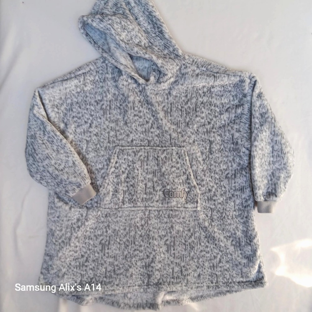 The COMFY Kids‎ Pullover Gray Oversized Wearable Blanket Hoodie Sweatshirt